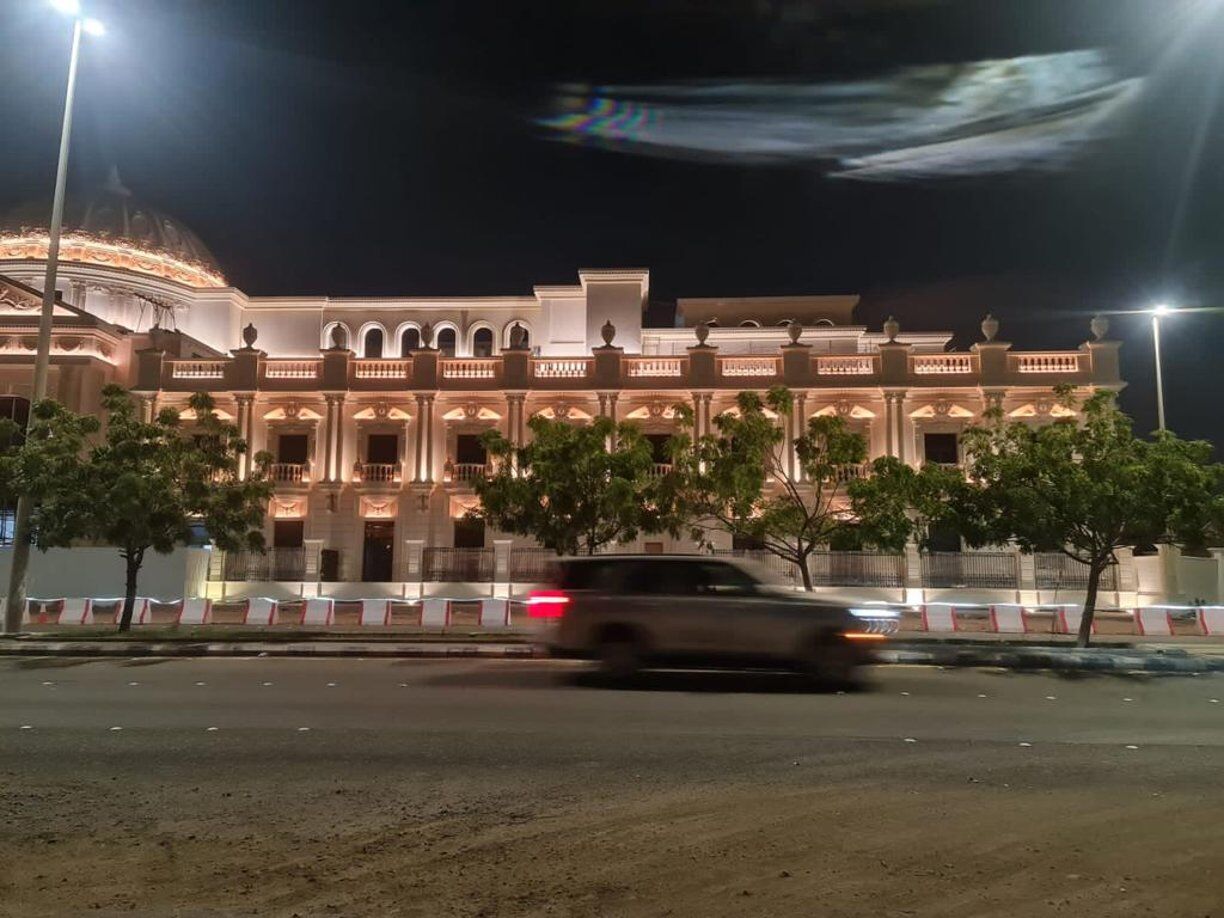 Courtyard and reflecting pools lighting design, Saudi Arabia